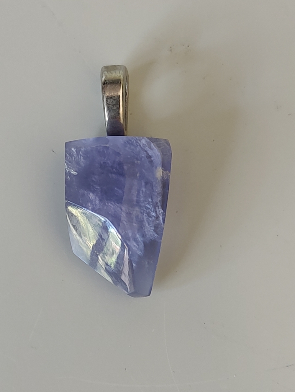 Tanzanite Gemstone Pendant Blue Violet Purple